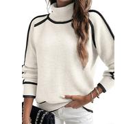 Damen Strickpullover Langarm Locker Casual Solid | Für Winter, Warm und , Ideal für Frauen, Aus Polyester, Reguläre Passform