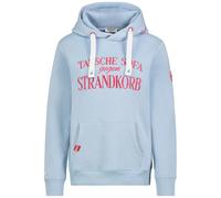 Eight2Nine Damen Küstenhoodie Bestickt Light-Blue Größe M