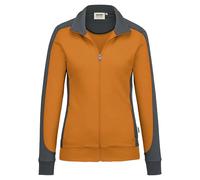 HAKRO MIKRALINAR® Regular Fit Damen Sweatjacke orange, Einfarbig