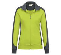 HAKRO MIKRALINAR® Regular Fit Damen Sweatjacke grün, Einfarbig