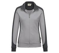 HAKRO MIKRALINAR® Regular Fit Damen Sweatjacke grau, Einfarbig