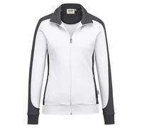 HAKRO MIKRALINAR® Regular Fit Damen Sweatjacke weiss, Einfarbig