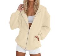 Damen Sweatjacke Mit Kapuze Hoodie Jacke Oversize Zipper Sportjacke Frauen Langarm Kapuzenjacke Sweatshirt-Jacke Leichte Hoodies Sportjacken Damen-Jacken Bomberjacke Halloween/Weihnachten/Geschenke