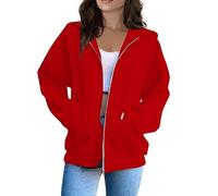 Damen Sweatjacke ohne Kapuze Jacke kurz Damen Sweatjacke Damen Baumwolle plüschjacke Damen lang Crop Jacke Damen Strickjacke gefüttert Damen Sweatshirt mit reißverschluss Damen Cardigan