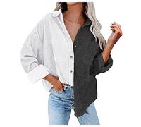 Damen Sweatshirt mit reißverschluss Sweatshirt Damen ohne Kapuze XXL Sweatshirt Damen Oversized Vintage Damen Tshirt Langarm Pullover Glitzer Damen t-Shirt XL