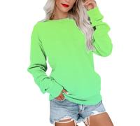 Damen Sweatshirt Oberteile Damen Elegant Langarmshirt Pullover Lockere Casual Longshirt Tunika Top Blusen & Tuniken für Frauen Pullover Damen Schwarz Pullover Weihnachten Damen Glitzer Angebote