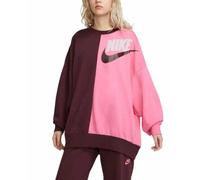 Damen-Sweatshirt ohne Reißverschluss Nike NSW FT FLC OOS CREW DNC W rosa DV0328-652 - S
