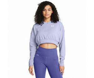 Damen-Sweatshirt Under Armour Rival Terry OS Crop Crw Größe: S / Farbe: hellblau