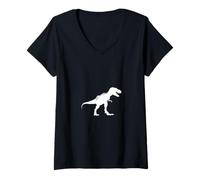 Damen T-Rex Roar Dinosaurier Adventure Design T-Shirt mit V-Ausschnitt