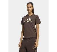 Damen T-Shirt adidas Animal Marron 2XS