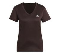 Damen T-Shirt Adidas V-Neck - aurora cofee/brown - Braun (XS)