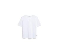 ARMEDANGELS Damen T-Shirt aus Bio-Baumwolle LUALAA V-Neck Regular Fit White