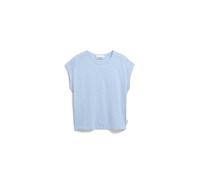 ARMEDANGELS ONELIAA LOVELY STRIPES - Frauen Loose Fit T-Shirt - mehrfarbig M oatmilk-silky blue