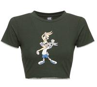 Damen T-Shirt Ellesse Tweetest Crop - dark green - Grün (L)