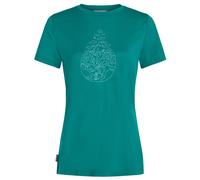 Damen-T-Shirt Icebreaker Women Merino 150 Tech Lite SS Tee Hike Path Größe: S / Farbe: türkis