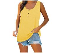 Damen T Shirt Kurzer Arm Bluse Damen Kurzarm Top Schwarz Damen Elegant Laufshirt Damen Kurzarm Langarmshirt Damen Weiss Shirtbluse Damen Sport Tshirt Damen Locker Tankini Damen Push Up (1-Yellow, 4XL)