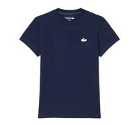 Damen T-Shirt Lacoste Ultra Dry Technical Cotton Sport - navy blue - Blau (S)