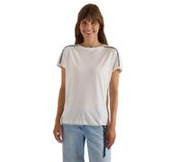 Damen T-Shirt mit Boat Neck und Leo-Piping