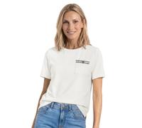 Street One - T-Shirt mit Zier-Brusttasche weiß - Gr. - 42