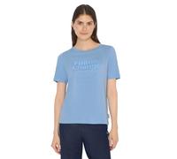 Kurzarmshirt CECIL, Damen, Gr. M (40), cloud blau, Jersey, Obermaterial: 50% Baumwolle, 50% Modal, bedruckt, normal hüftbedeckend, Rundhals, Shirts, mit Frontprint (78471739-M) cloud blau