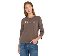 Cecil Damen T-Shirt mit Frontprint in Beige, Gr: XL