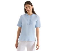 Kapuzenshirt CECIL, Damen, Gr. XL (44), fresh water blau, Strick, Obermaterial: 62% Viskose, 38% Polyester, unifarben, lässig geschnitten hüftbedeckend, Rundhals, abgesteppte Kante, Shirts Kapuzenshir