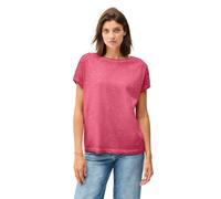 CECIL Damen B323365 T-Shirt mit Knopfdetail, Glazed Apple Red, XXL