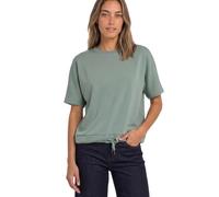 Street One T-Shirt mit Rundhals im Silk-Look Eucalyptus Green 38