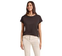 T-Shirt mit Rundhals und Knopfdetails