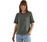 Damen T-Shirt mit Rundhals und Leo-Details