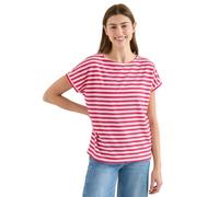 T-Shirt mit Streifen und Struktur