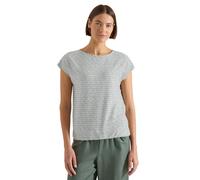 T-Shirt mit U-Boot-Ausschnitt und Streifen