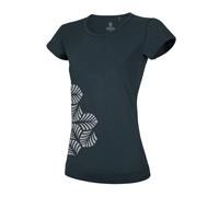 Ocun - Women's Classic T Leafs - T-Shirt, Gr. S, blau (AnthraciteObsidian)