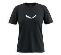 Damen T-Shirt Salewa Solid Dry Noir XL