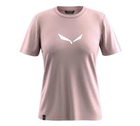 Damen T-Shirt Salewa Solid Dry Rose S