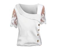 Damen T-Shirt Sommer Oberteil Casual Tuniken,Bluse Schwarz Gold,Oberteil Glitzer,Ethno Bluse,Schulterfreie Bluse,T Shirt Orange Damen,Shirt Mit Pailletten