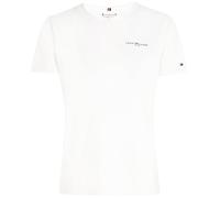 Tommy Hilfiger Damen T-Shirt Kurzarm Rundhalsausschnitt, Weiß (Ecru), S