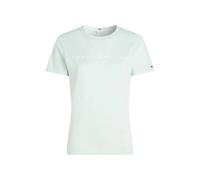 Damen T-Shirt Tommy Hilfiger Regular Corp Logo C-NK SS - Minze (S)