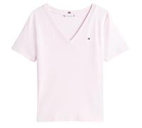 Damen T-Shirt Tommy Hilfiger Slim Cody V-NK Short Sleeves - Rosa (M)
