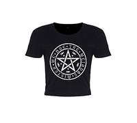 Damen T-Shirt We Are The Weirdos Mister Pentagram Crop Top schwarz