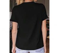 Damen T-Shirts,Love Sloth Print Crew Neck T-Shirt - Casual Short-Sleeved Round Neck, all-Season Women's 100%Cotton Top