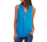 Damen Tank Top Ärmellos T-Shirt Lose Bluse Ärmelloses Shirt Lässige Damenbluse Ärmellose T Shirts Sommer Locker Tops Oberteile Blusentop Blusentops Weißes Oversize Elegant Große Größen Sexy Basic