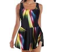 Damen Tankini Set Zweiteiliger Bauchweg Badeanzug,Badeanzug Große Größe High Waist Push Up Bikinis für Frauen Triangel Bikini Swimsuit Set Bikini-Sets Leicht Atmungsaktiv Bademode Swimsuit f