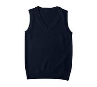 Damen Tanktop Ärmellose V Neck Everyday Casual Solid Color Sweater Vest T Shirts Party Top Weiss Tshirt Sommer Ärmellos Bluse Trägershirt Tank Locker Oberteil Tops Basic T-Shirt Für T-Shirts Marine