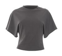 Damen-Tanktop mit Spaghettiträgern für den Sommer - einfarbig, lockere Passform, gerüscht, kurzärmelig, bauchfreies T-Shirt, Tunika, Bluse für Freizeit, Alltag, Straßen-Outfits, coffee, S