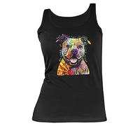 Damen Tanktop Neon Pitbull Shirt 4 Girls Beach Tank Top Lady Geburtstag Geschenk geil Bedruckt