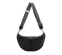 Damen Tasche Crossbody Schultertasche Gürteltasche Brusttasche Hüfttasche Bauchtasche Umhängetasche Cross-Over Bodybag Handytasche Geldtasche Kosmetiktasche Leder Optik Schwarz M