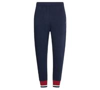 Damen Tennishose Tommy Hilfiger Relaxed Global Stripe Pant - desert sky - Türkis, Blau (XS)