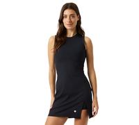 Damen Tenniskleid Björn Borg Ace Ribbed - black beauty - Schwarz (L)