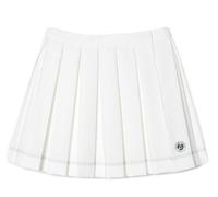 Damen Tennisrock Lacoste Sport Roland Garros Edition Pleated - white - Weiß (XL)